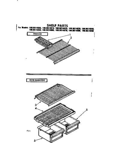 Shelf parts