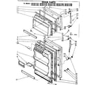 Kenmore 1068614750 door parts diagram
