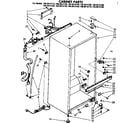 Kenmore 1068614760 cabinet parts diagram