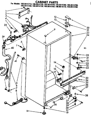 Cabinet parts