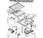Kenmore 1068614700 compartment separator and control parts diagram
