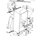 Kenmore 1068614810 cabinet parts diagram