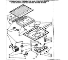 Kenmore 1068614880 compartment separator & control parts diagram