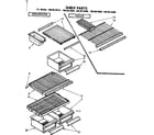 Kenmore 1068614860 shelf parts diagram