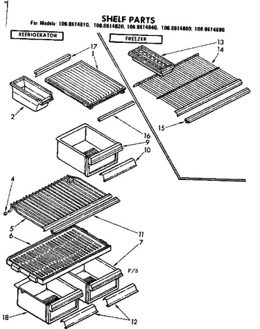 Shelf parts