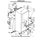 Kenmore 1068614980 cabinet parts diagram