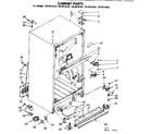 Kenmore 1068615280 cabinet parts diagram
