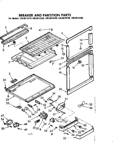 Breaker and partition parts