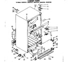Kenmore 1068615281 cabinet parts diagram