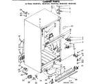 Kenmore 1068615242 cabinet parts diagram