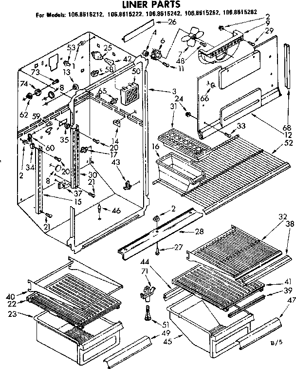 Liner parts