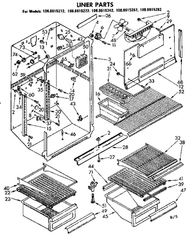 Liner parts