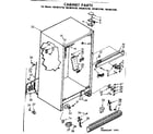 Kenmore 1068615780 cabinet parts diagram
