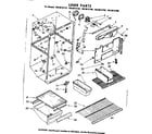 Kenmore 1068615780 liner parts diagram