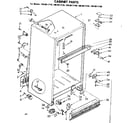 Kenmore 1068617160 cabinet parts diagram