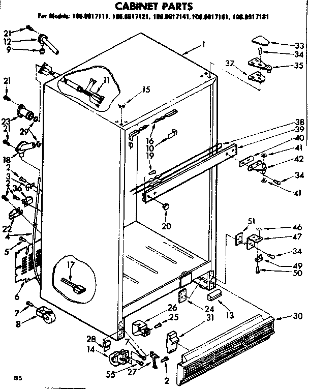 Cabinet parts