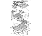 Kenmore 1068617240 shelf parts diagram