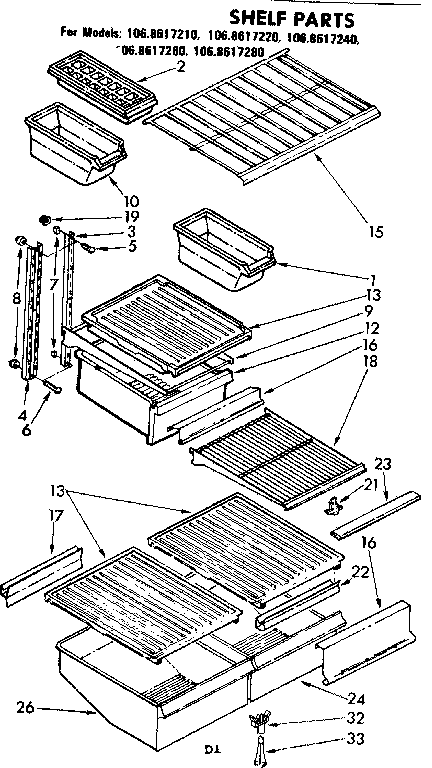 Shelf parts