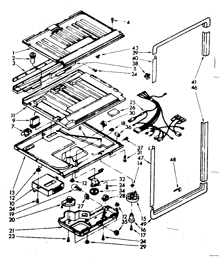 Compartment separator & control parts