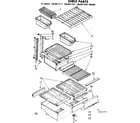 Kenmore 1068617211 shelf parts diagram