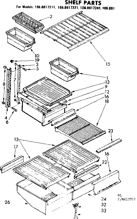 Shelf parts