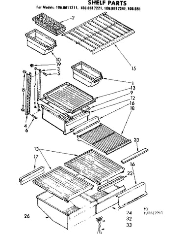 Shelf parts