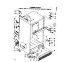 Kenmore 1068617282 cabinet parts diagram