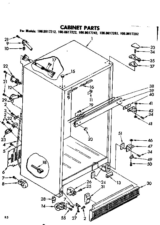 Cabinet parts
