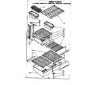 Kenmore 1068617282 shelf parts diagram
