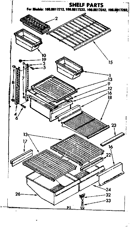Shelf parts