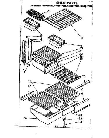 Shelf parts