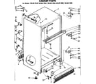 Kenmore 1068617610 cabinet parts diagram