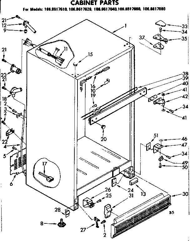 Cabinet parts
