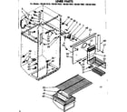 Kenmore 1068617680 liner parts diagram