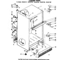 Kenmore 1068617621 cabinet parts diagram