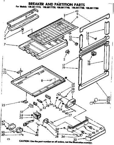 Breaker & partition parts