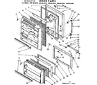 Kenmore 1068618210 door parts diagram