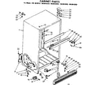 Kenmore 1068618240 cabinet parts diagram