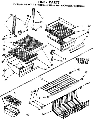 Liner parts