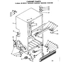 Kenmore 1068618262 cabinet parts diagram