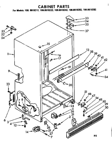 Cabinet parts