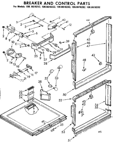 Breaker and control parts