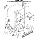 Kenmore 1068618223 cabinet parts diagram