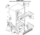 Kenmore 1068618263 cabinet parts diagram