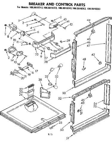 Breaker and control parts