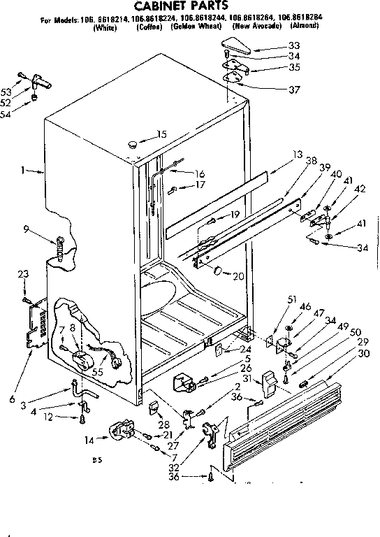 Cabinet parts