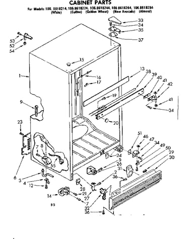 Cabinet parts