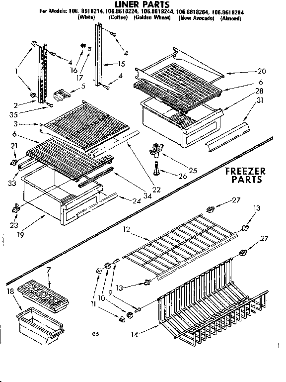Liner parts
