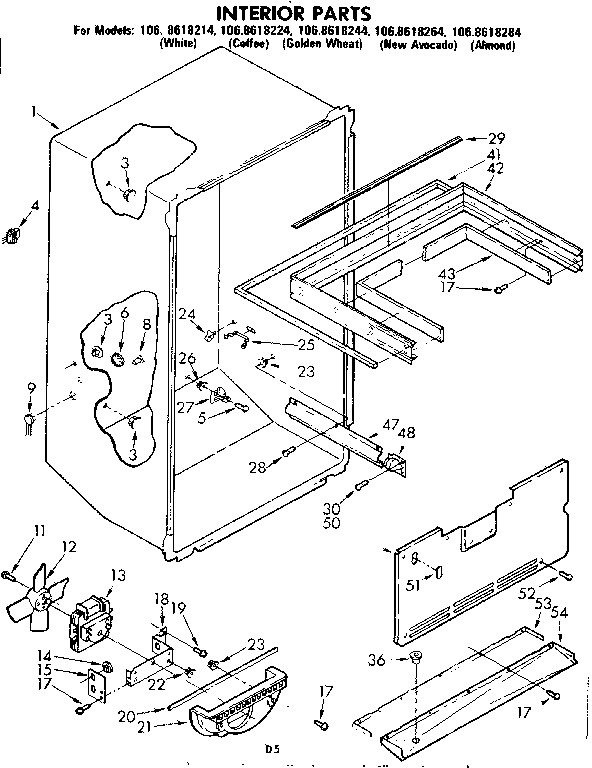 Interior parts
