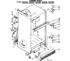 Kenmore 1068618471 cabinet parts diagram